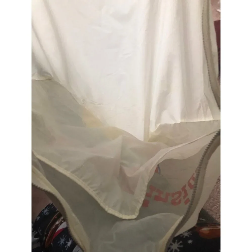 Large Vintage 1950s vinyl wet bathsuit / clothing / towel pool / beach bag sack